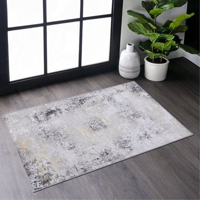 Tapis lavable (gris)