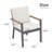 4 Pcs Outdoor Aluminum Patio Dining Chairs With Cushions-1238849874-1238849875