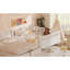 Grand lit plateforme moderne en bois, conception robuste et sécuritaire pour un usage familial