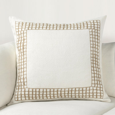 Marina Geometric Cotton Blend Throw Pillow
