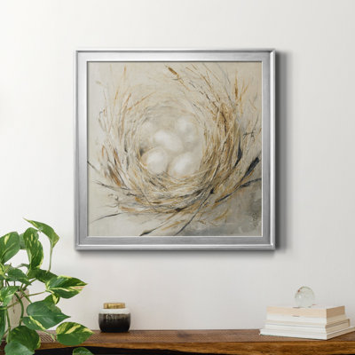 " Nest With Pale Eggs " Painting Print