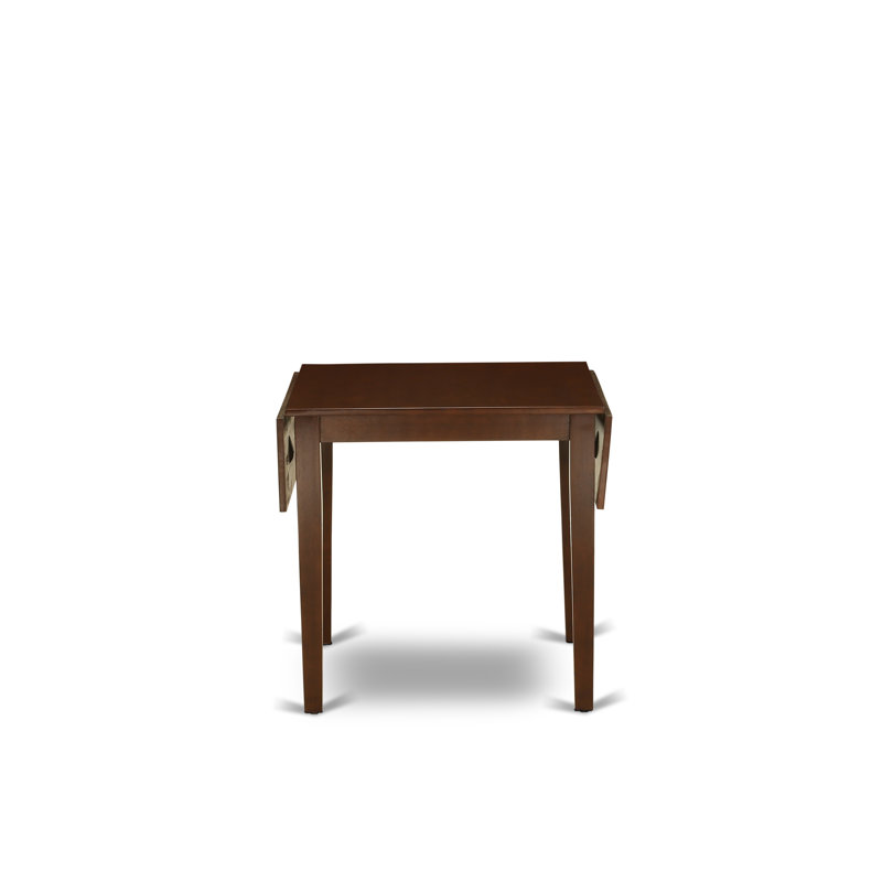 5 Piece Dining Set Includes a Rectangle Dining Room Table with Dropleaf and 4 Kitchen Chairs, 30x48 Inch, Mahogany, Mahogany