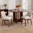 Upholstered Modern Dining Chairs With Soild Wood Legs Farmhouse Armless Kitchen Side Chairs For Dining Room Living Room-1146601824-1146601827-1146601830