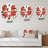 Vintage Red Poppies I - Traditional wall clock-60280164