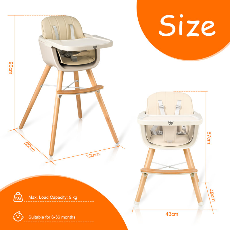 High Chair, White