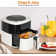 CAYNEL 1350W Digital Air Fryers 6.5QT Oilless Hot AirFryer for  Nonstick & Dishwasher Safe Basket - Beige