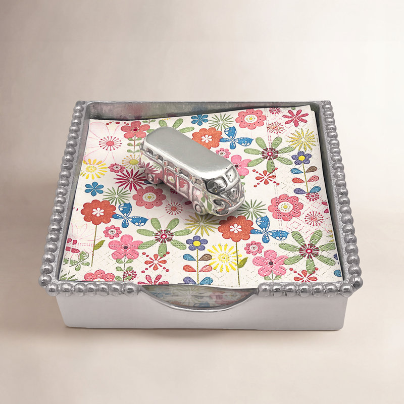Volkswagen Bus Beaded Napkin Box Set