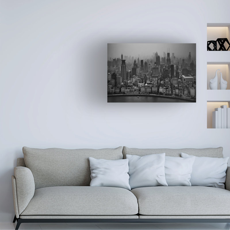 Art sur toile C.S. Tjandra The Bund, H 12 po x l 19 po