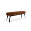Banc rembourré en bois massif brun-1121743079