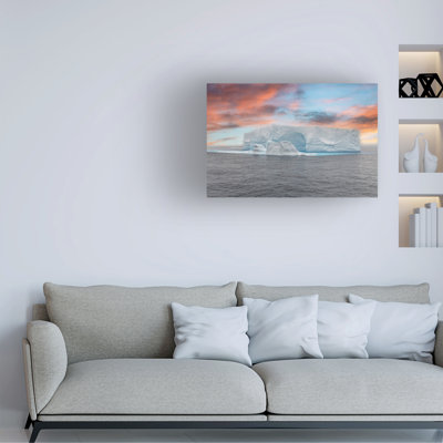 Art mural sur toile tendue - Richard Silver «Antarctica Ice III» pour décoration de salon, de chambre à coucher ou de bureau - 22 x 32