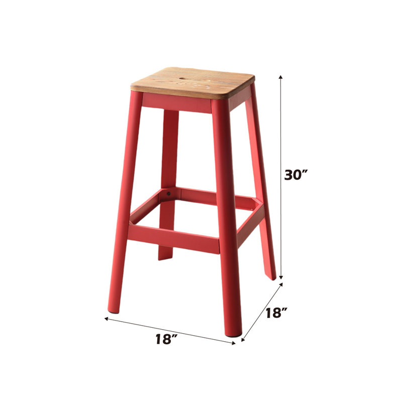 Tabouret Jacotte, Rouge