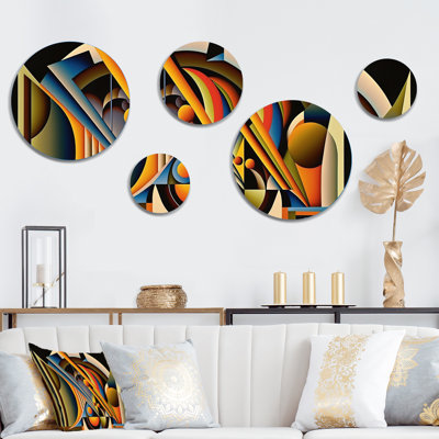Abstract Wall Decor on Metal