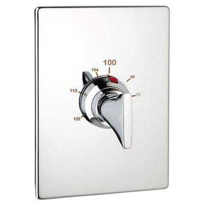Thermostat rectangulaire complet avec valve