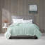 Couverture légère en duvet synthétique avec bordure en satin très grand écume de mer-118023360-118023341