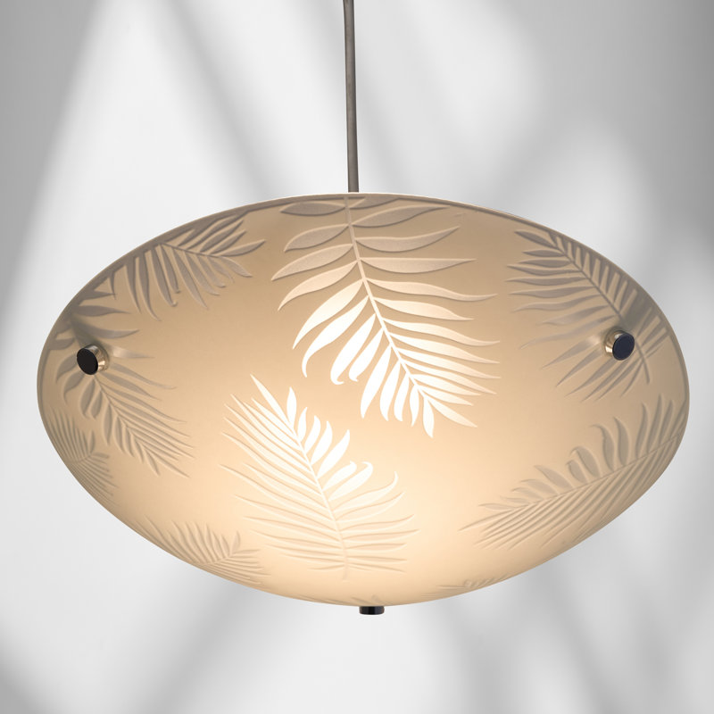 Benevides 35cm W Glass Bowl Easy fit Pendant Shade ( Uno ) White