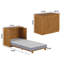 Coffre-lit escamotable en bois avec matelas de 6 po Westfield-303380100-326667692