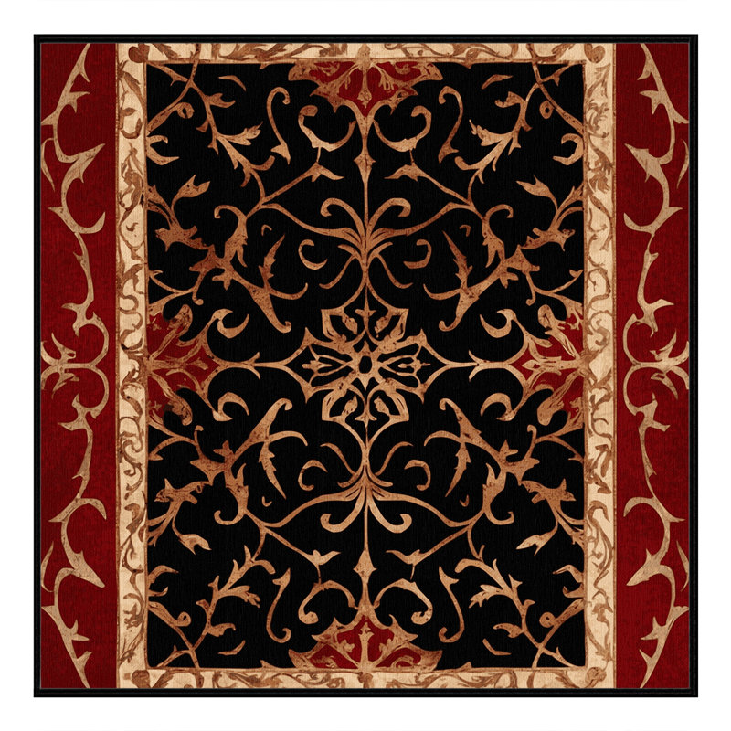 Empire Scroll Rug, Square 7'