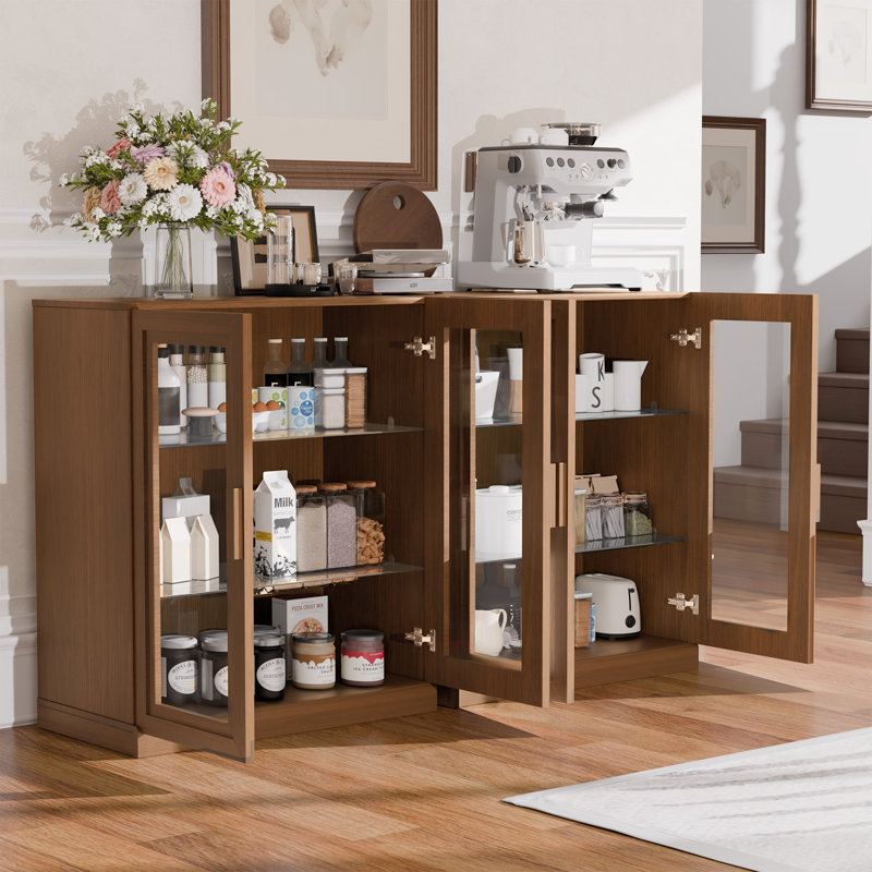 Campeaux Storage Cabinet, 36" H x 31" W x 16“ D, Walnut