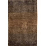 Hand-Knotted Brown Area Rug