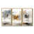 Toile avec cadre flottant or