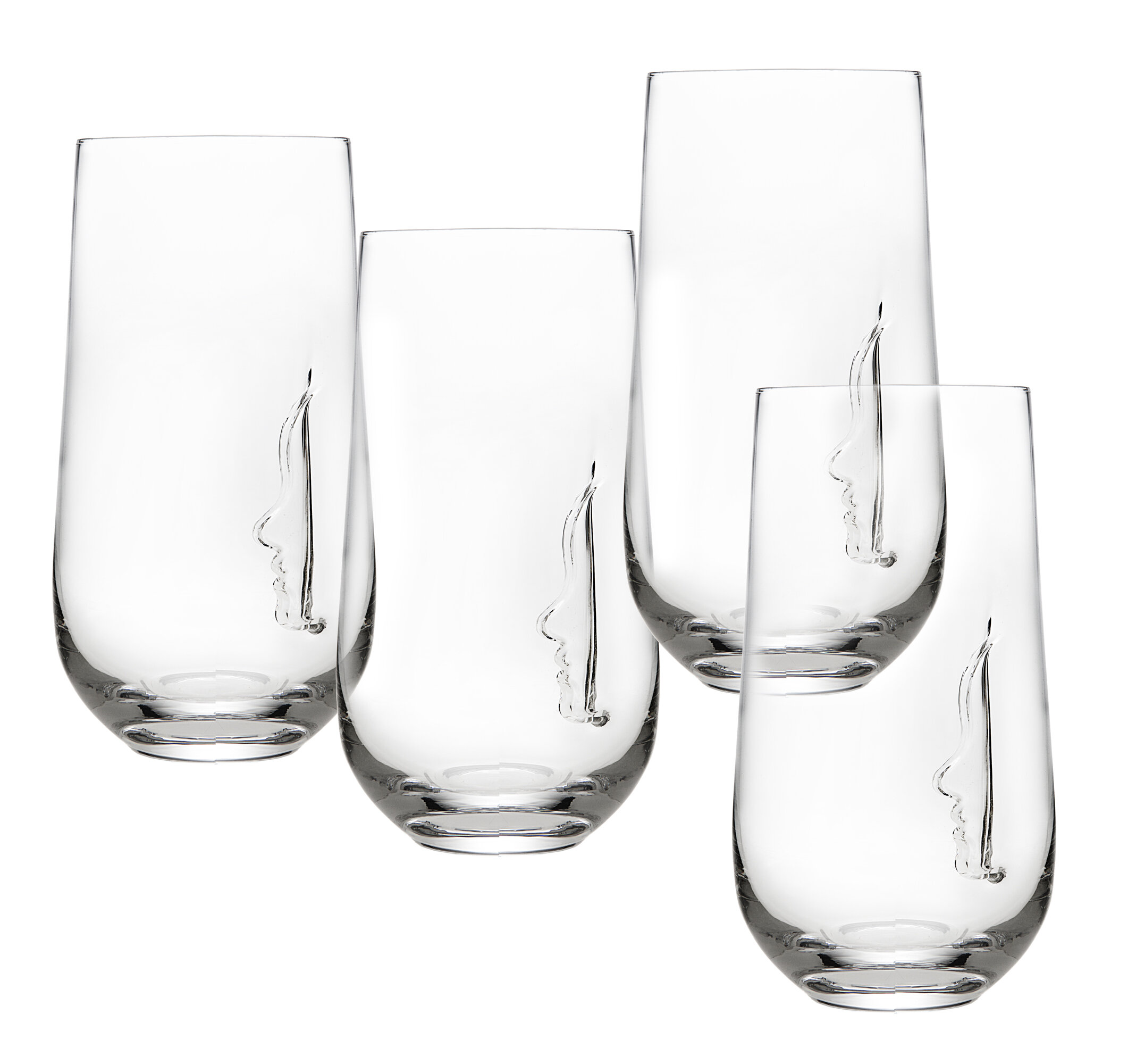 Mixology 16.25 oz Charme Hi-Ball Drinking Glasses (Set Of 4)