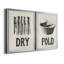 Vintage Laundry II - Ensemble de 2 encadrements d'art textuel sur toile-1382886362-1382886363