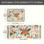 Watercolor Floral Wreath, Kitchen Mats Set Of 2