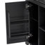 Îlot de cuisine à deux niveaux de 53,2 po avec prise de courant, 3 tiroirs, tablettes réglables, 4 supports de porte et base roulante, îlot de rangement pour armoire de bar rustique-703704802
