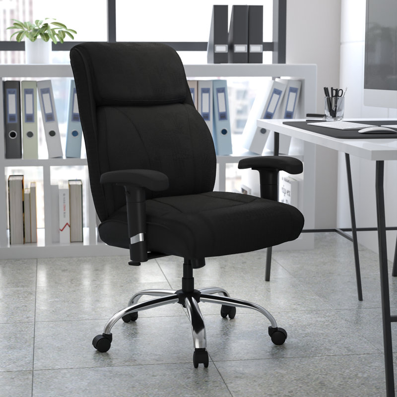 HERCULES Series Big & Tall Swivel Task Office Chair with Clean Line Stitching and Adjustable Arms