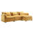Oversized Sectional Sofa Cloud Couch for Living Room, Modern Chenille L Shaped Couch, Comfy Modular Sofa Sleeper with Moveable Ottoman & Memory Foam-2134163866