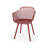 Poppy Chair For Outdoor Use: , Frame, Red Polypropylene, 22.69 In.D X 21.29 In.W 32.76 In.H, Minimalist Design Dining Chair: Weather , Stable Structure, In.Depth In.Width In.Height-1257972208