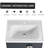 Chelsye 24'' Single Bathroom Vanity with Ceramic Top-651301378