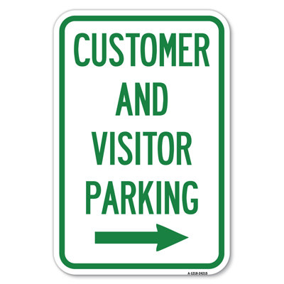 Customer And Visitor Parking (With Right Arrow)/24215