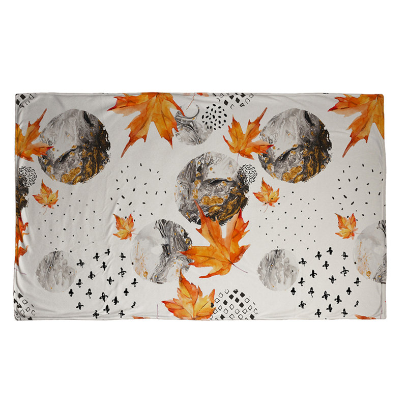 Couverture de feuilles et de cercles marbrés Maple, 30" x 40"