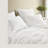 Premium 3 Piece Bedding Sets, Full Queen Cotton Muslin Quilt, White