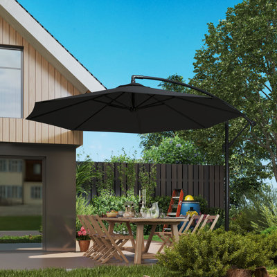 Parasol de jardin en porte-à-faux 9,7 pi
