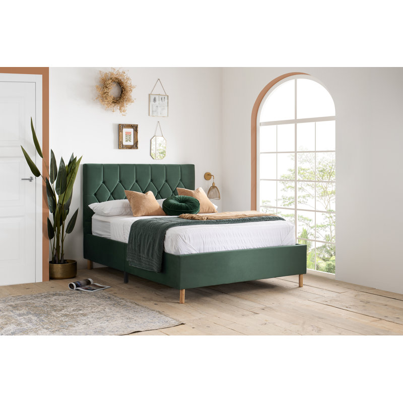Disney Occasional Chairs Upholstered Bed, Green, Kingsize (5')