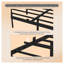 Base de lit plateforme grand format avec tables d'appoint intégrées et éclairage à DEL, base en métal robuste avec support silencieux-587311967