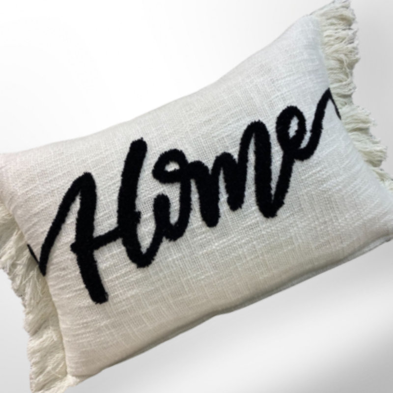 Coussin en coton Ls Walden, Blanc