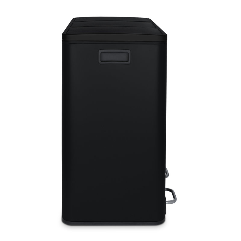 54 Litre Step On Recycling Bin, Black