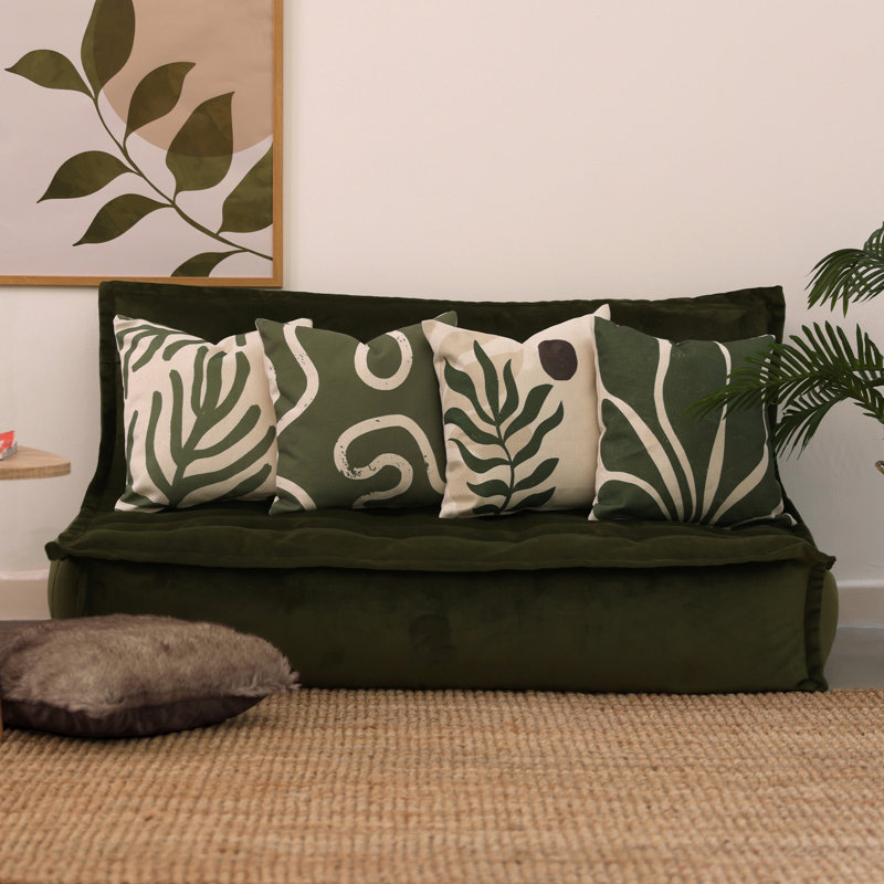 icon Abstract Squiggle Print Indoor-Outdoor Cushion