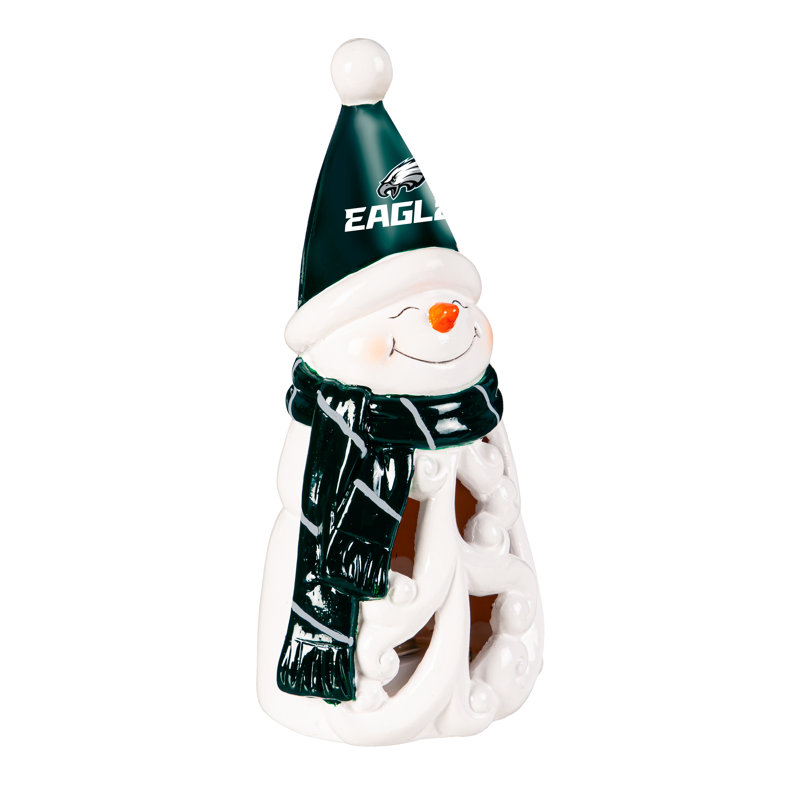 Statuaire de bonhomme de neige à DEL Philadelphia Eagles, 8 po