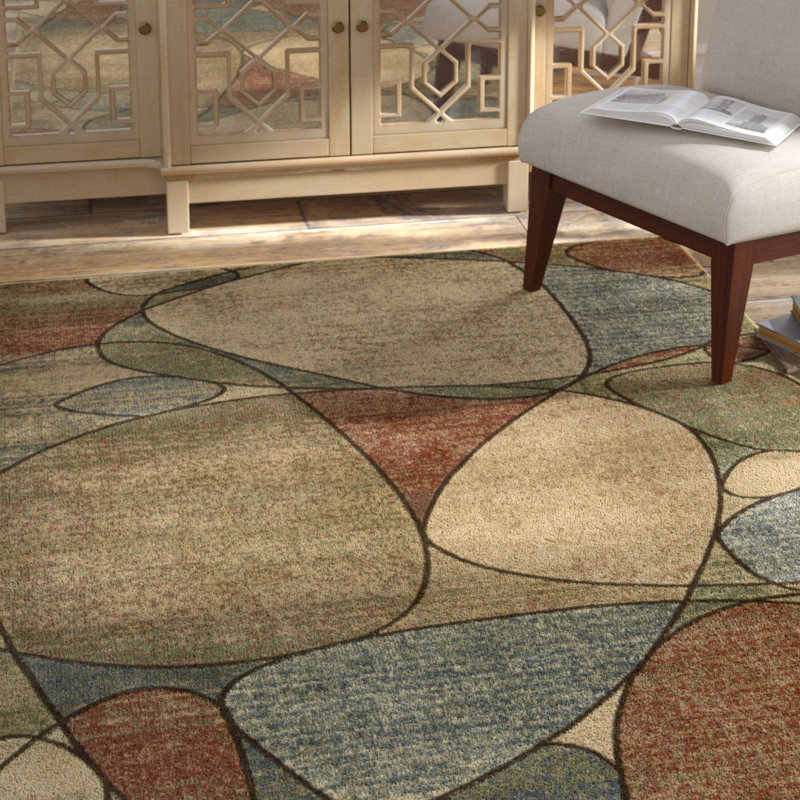 Nurten Abstract Indoor Rug, Rectangle 9'6" x 13'