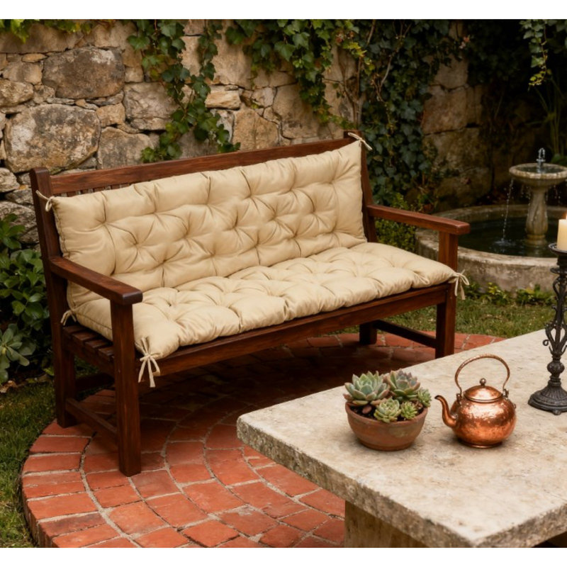 Remplacement de 3 places pour la balançoire, le coussin de banc capitonné pour le mobilier d'extérieur, le canapé / canapé de patio