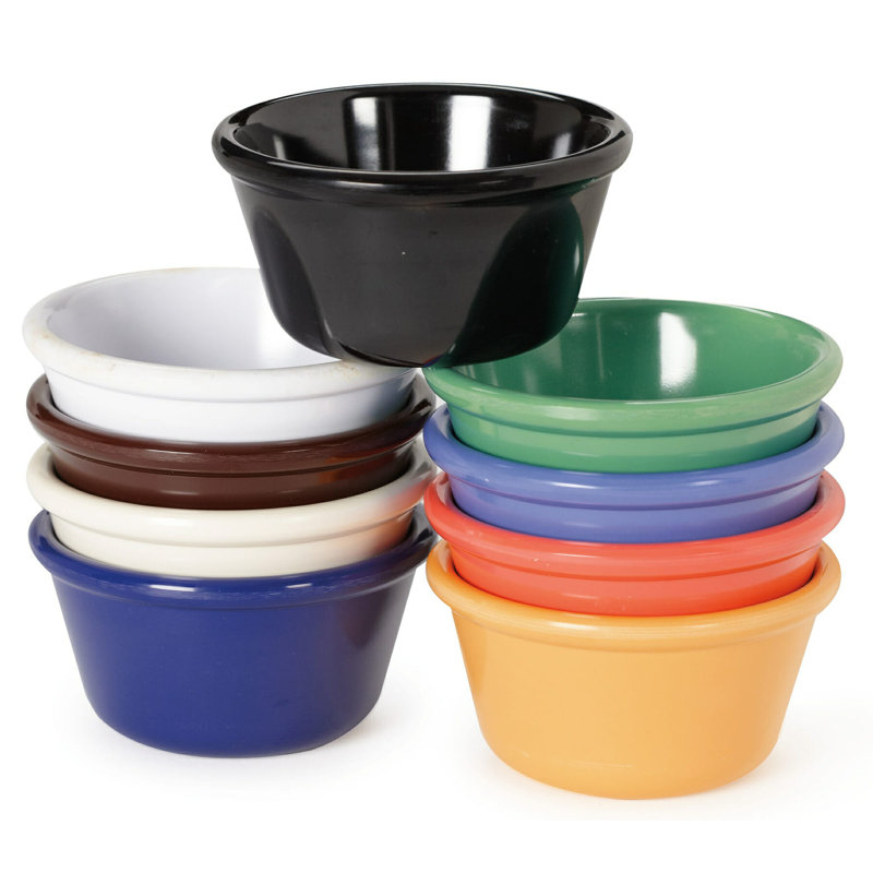 GET Plat de cuisson en mélamine et ramequin, Multicolore