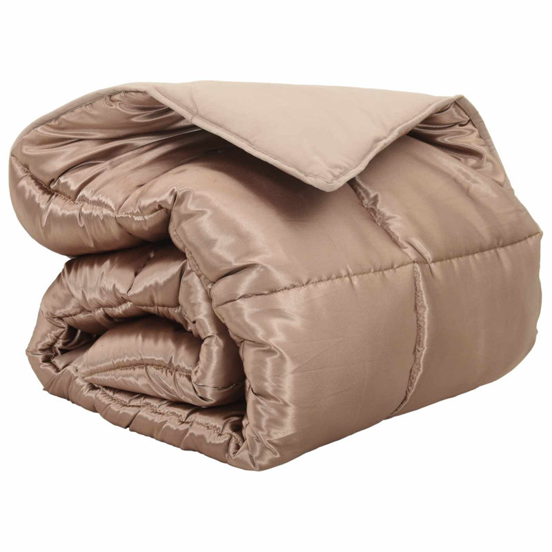  Winter Duvet Gold 220 X 140 Cm Satin And Microfiber, 140 x 200 cm