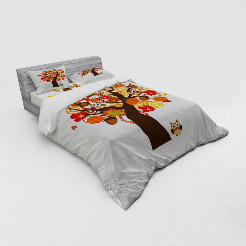 Farmhouse / Country Polyester Duvet Cover, Queen Duvet Cover + 3 Additional Pieces
