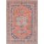 Burnt Orange Traditional Washable Rug, Bordered Rug For Living Room, Dining Room, Bedroom-286448352