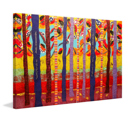 " Birch Tree Grove " Acrylic Print