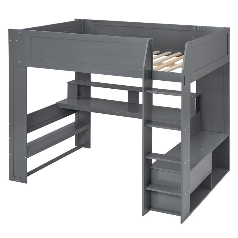 Lit mezzanine pour enfants Jarrah, Double